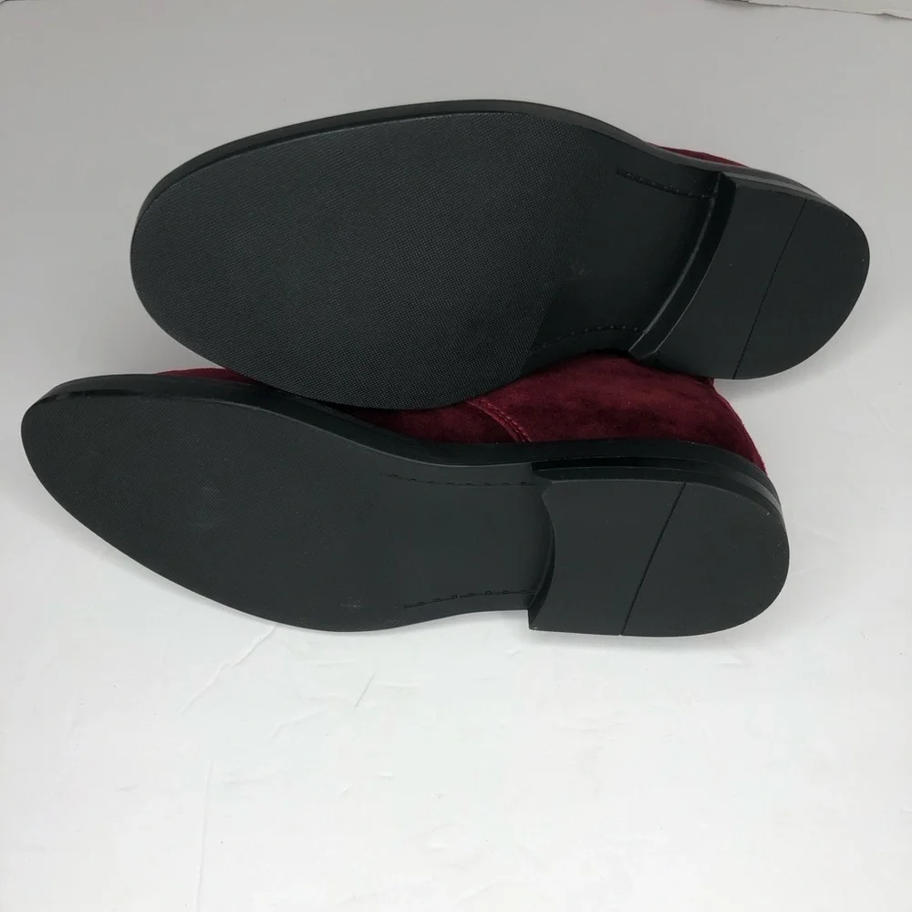 I.N.C mens Salem Velvet Burgundy Chukka Boot shoe 8.5m
